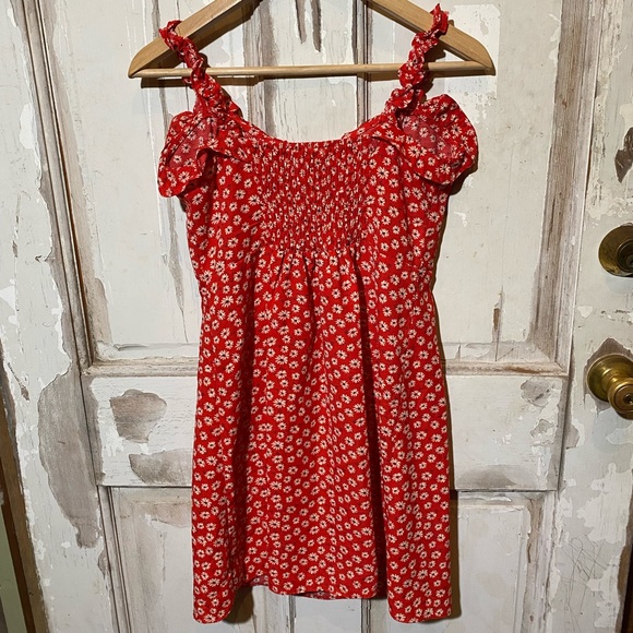 Padini Authentics || Western Red Floral Mini Dress - Picture 4 of 7